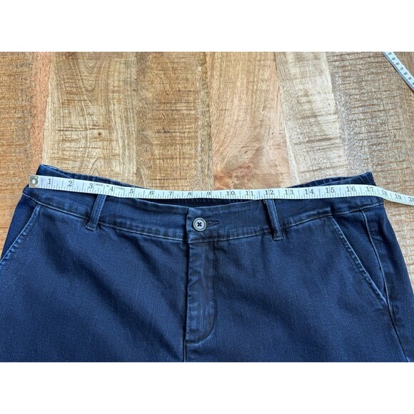 Soft Surroundings Women's Mid Rise Cropped Jeans Denim Dark Wash Pockets Size XL - Picture 6 of 8